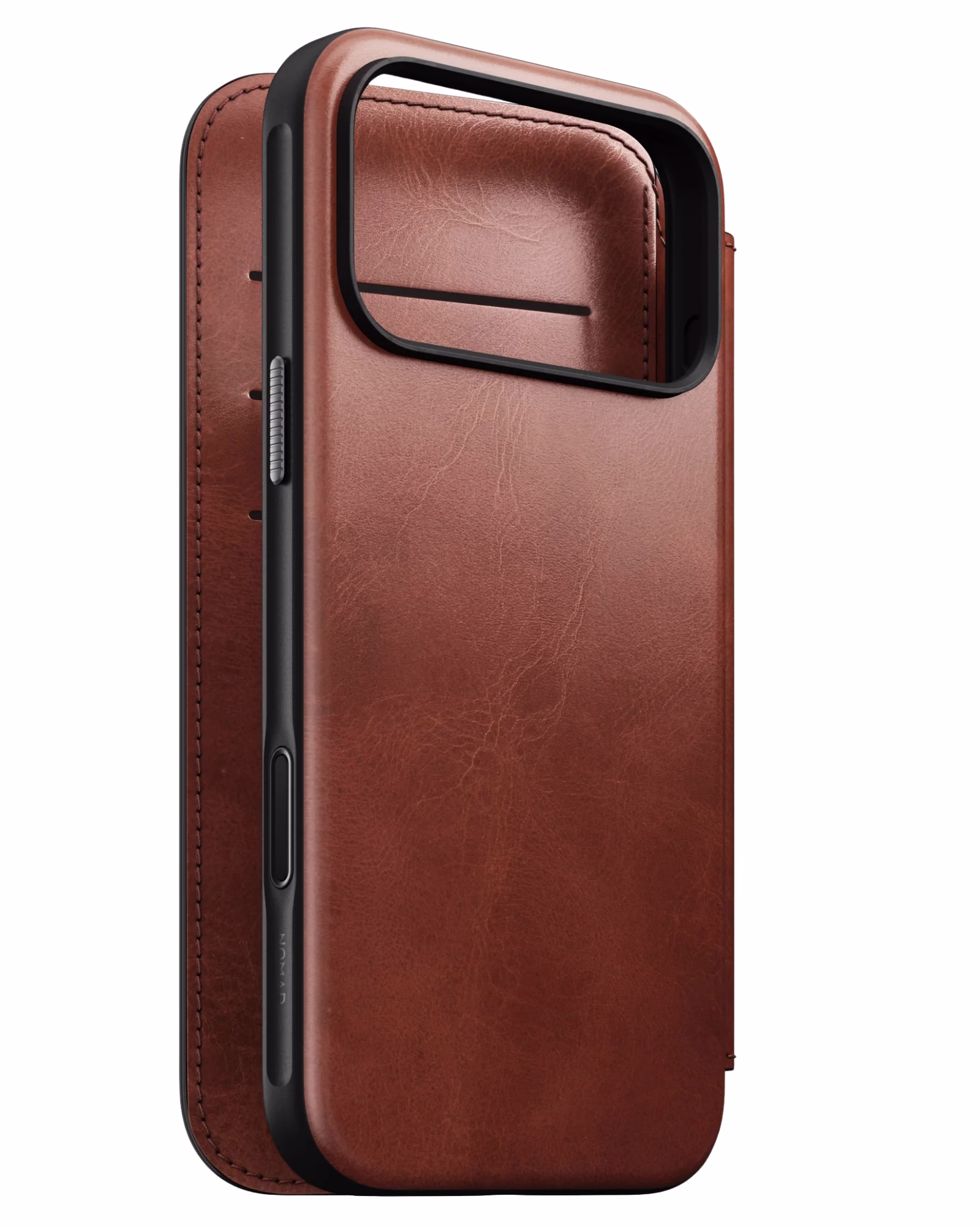 sliding Шкіряний чохол-книжка Nomad Modern Folio Horween Olde Dublin для iPhone 17 Pro Max